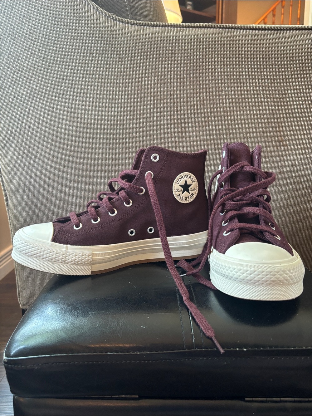 Converse Chuck Taylor All Star High Top Sneakers in Deep Plum